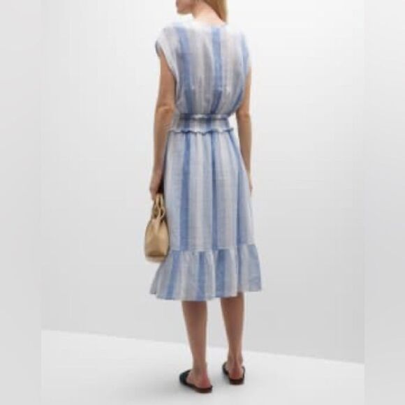 Rails Nevis Stripe Ashlyn Midi Dress Size M - Picture 4 of 13